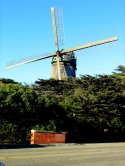 Windmill at Great Highway Entrance to Golden Gate Park in San Francisco, CA